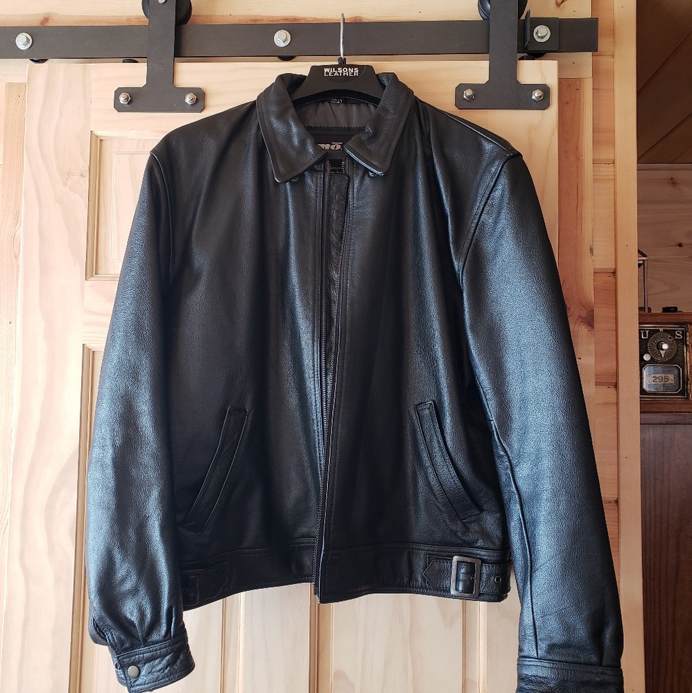 Mossi Motorsports Mens XL genuine leather jacket
